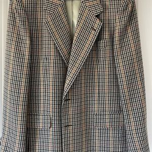 Vintage Plaid Wool Blazer